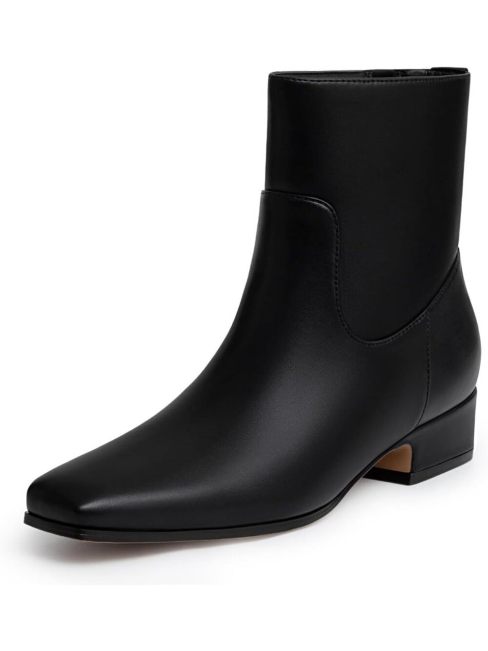 Stylish Chunky Low Heel Square Toe Ankle Boots for Women - Trendy Footwear